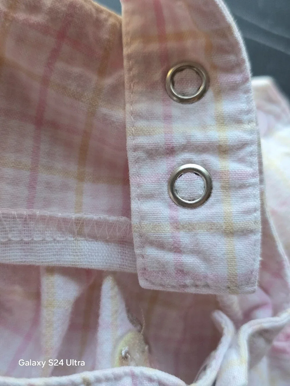 Vintage Child of Mine Carter's 3-6M Pink Romper Upcycle Overalls